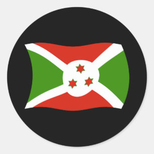 Autocollant du drapeau du Burundi