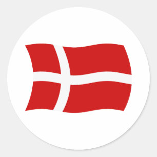 Autocollant du drapeau du Danemark