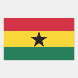 Autocollant du drapeau du Ghana
