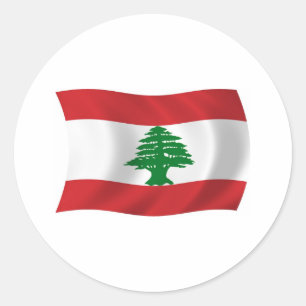 Autocollant du drapeau du Liban