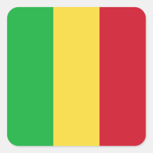 Autocollant du drapeau du Mali