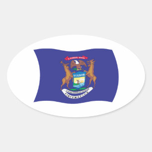 Autocollant du drapeau du Michigan