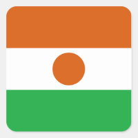 Autocollant du drapeau du Niger