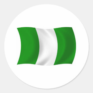 Autocollant du drapeau du Nigéria