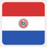 Autocollant du drapeau du Paraguay