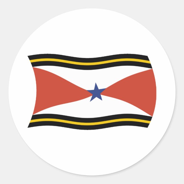 Autocollant du drapeau du peuple Akha (Devant)