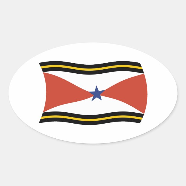 Autocollant du drapeau du peuple Akha (Devant)