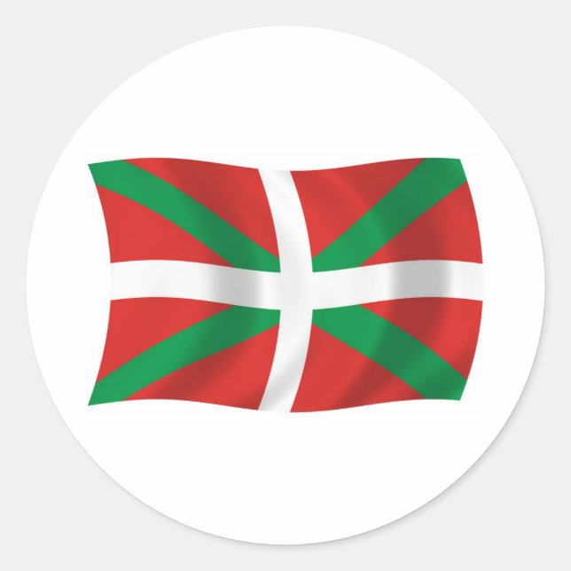 Autocollant du drapeau du peuple basque (Devant)