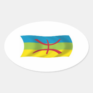 Autocollant du drapeau du peuple berbère