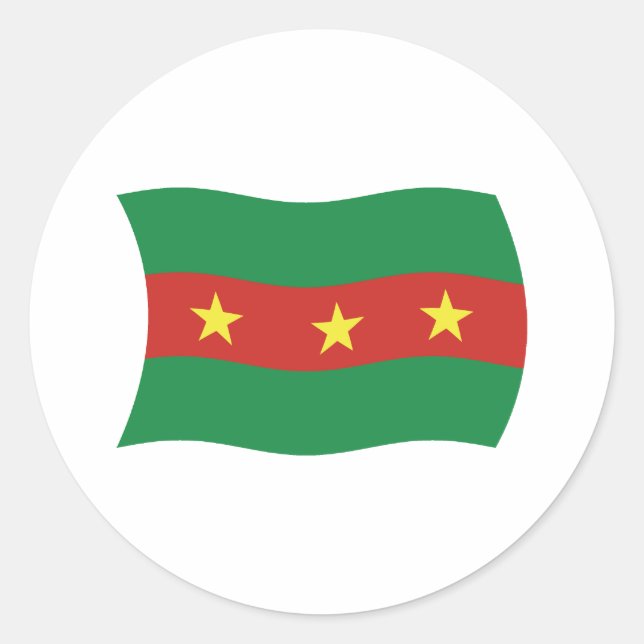 Autocollant du drapeau du peuple Ewe (Devant)