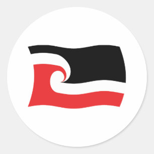 Autocollant du drapeau du peuple maori