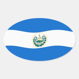 Autocollant du drapeau du Salvador