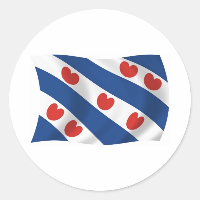 Autocollant du drapeau frison (Devant)
