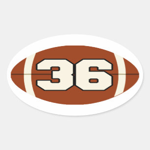 Autocollant du football du numéro 36