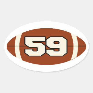 Autocollant du football du numéro 59