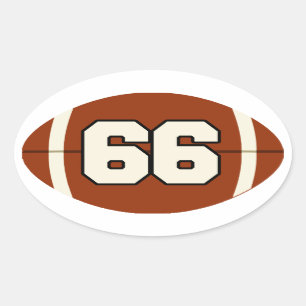 Autocollant du football du numéro 66
