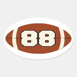 Autocollant du football du numéro 88