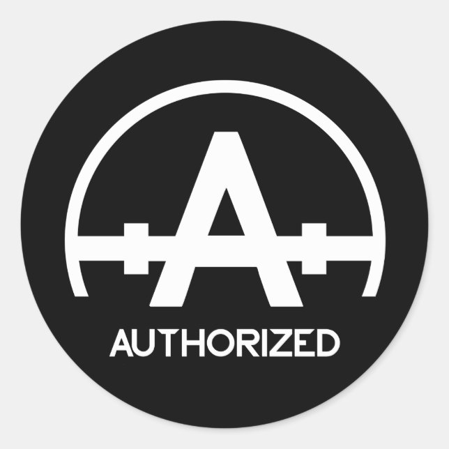 Autocollant du logo de l'appareil autorisé (Devant)