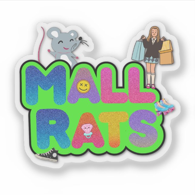 Autocollant du logo de Mall Rats (Devant)