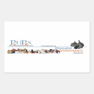 Autocollant du logo de PUPs avec Scottie