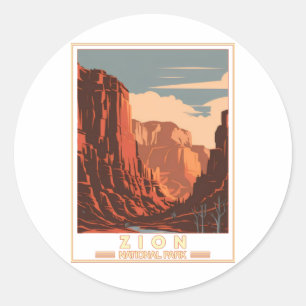 Autocollant du parc national de Zion