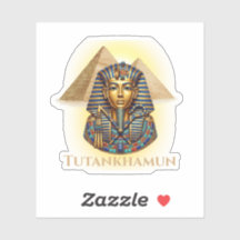 Autocollant du pharaon égyptien Toutânkhamon