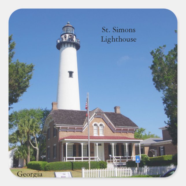 Autocollant du phare St. Simons (Devant)