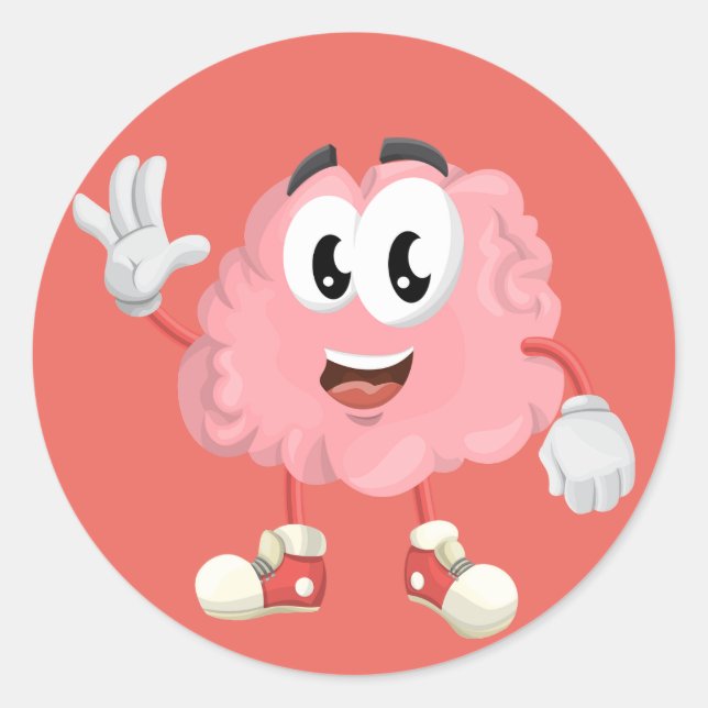 autocollant du pote du cerveau (Devant)