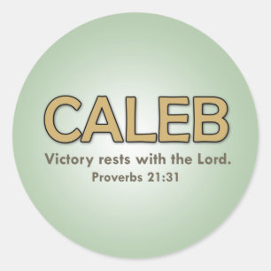 Autocollant du vers de Caleb