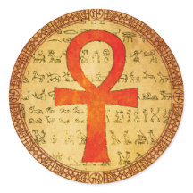 Autocollant égyptien - Croix d'Ankh