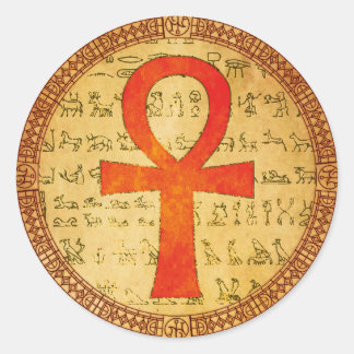 Autocollant égyptien - Croix d'Ankh