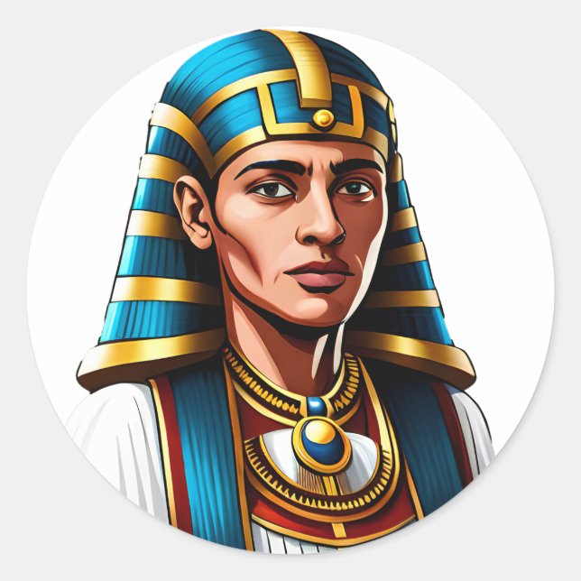 Autocollant égyptien Pharaon (Devant)