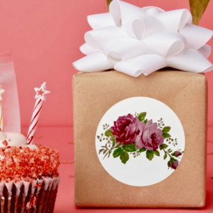 Autocollant Élégance Rose Chou Vintage