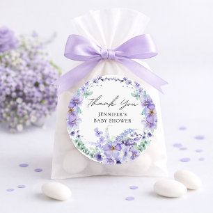 Autocollant Élégant pour Baby Shower sur le thème