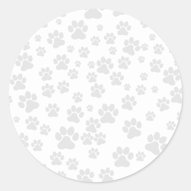 Autocollant empreinte de patte personnalisable (Devant)