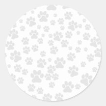 Autocollant empreinte de patte personnalisable