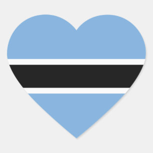 Autocollant en forme de cœur avec le drapeau du Bo
