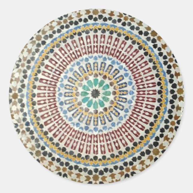 Autocollant en mosaïque mauresque (Devant)