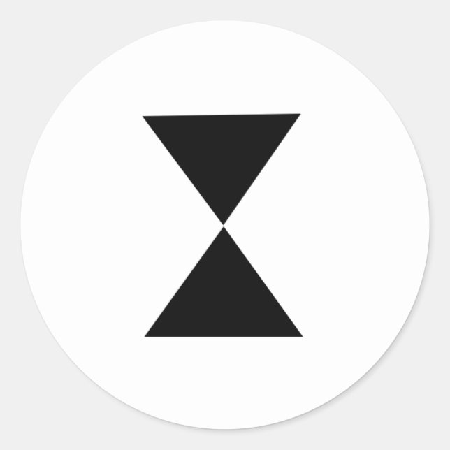 Autocollant en verre à l'heure (Devant)