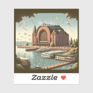Autocollant en vinyle 3 pouces Helsinki Finlande