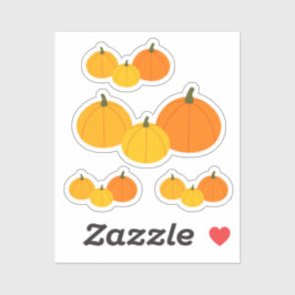 Autocollant en vinyle coupé sur mesure citrouille