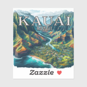 Autocollant en vinyle de 3 pouces Kauai Hawaii