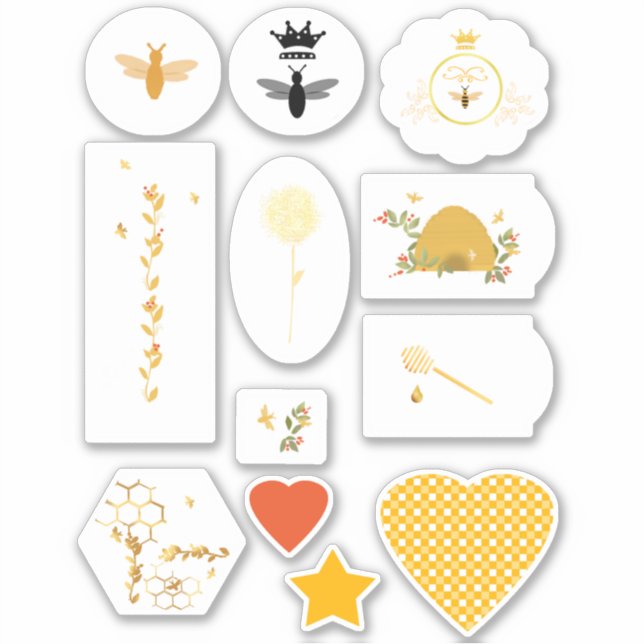 Autocollant en vinyle découpé sur mesure en forme  (Devant)