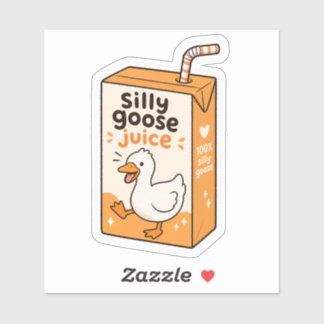 Autocollant en vinyle personnalisé Silly Goose Jui