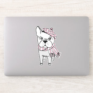 Autocollant en vinyle pour chien de taureau frança
