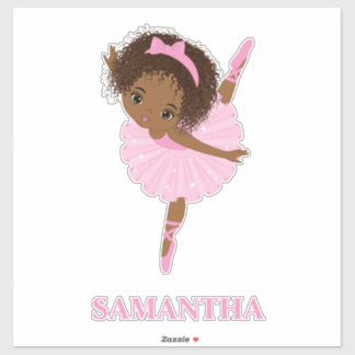 Autocollant en vinyle pour fille Amecan Ballerina