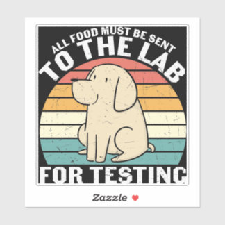 Autocollant en vinyle Retro Funny Labrador Retriev