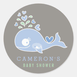 Autocollant enceinte de baby shower de garçon de