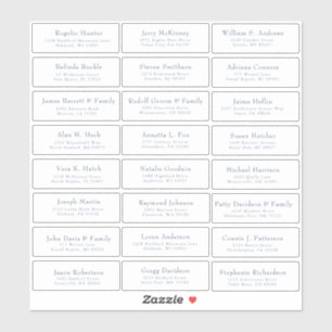 Autocollant étiquette de adresse invité mariage pe