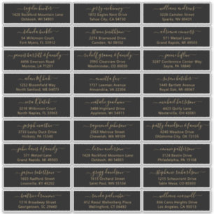 Autocollant étiquette de adresse invité mariage pe